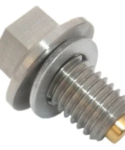 Gold Plug AP-04 is a M12 x 1.75 magnetic drain plug with a 15 mm hex head