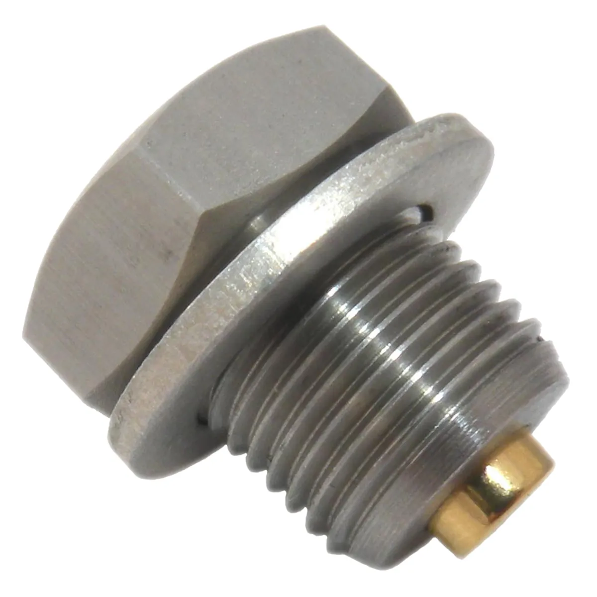 Gold Plug AP-06 is a M14 x 1.25 magnetic drain plug with a 19 mm hex head