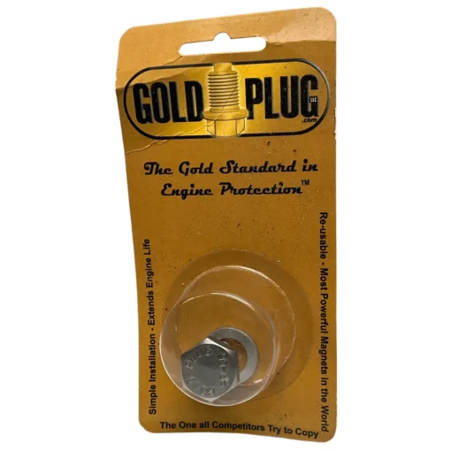 Gold Plug AP-06 is a M14 x 1.25 magnetic drain plug with a 19 mm hex head in retail packet