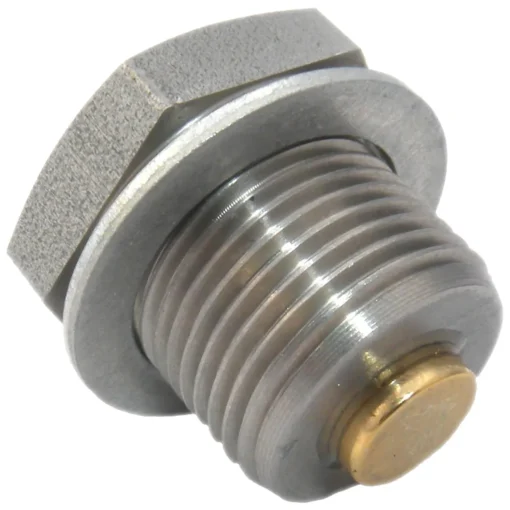 Gold Plug AP-07 is a M20 x 1.5 magnetic drain plug with a 26 mm hex head