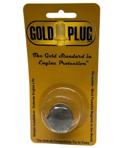 Gold Plug AP-07 is a M20 x 1.5 magnetic drain plug with a 26 mm hex head in retail packet