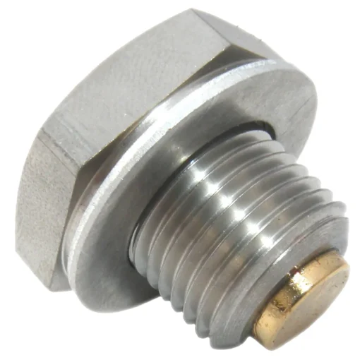 Gold Plug AP-10 is a M16 x 1.5 magnetic drain plug with a 26 mm hex head