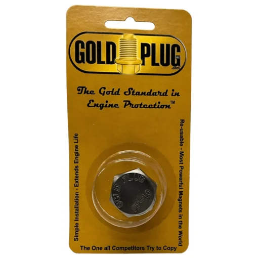 Gold Plug AP-10 is a M16 x 1.5 magnetic drain plug with a 26 mm hex head in retail packet