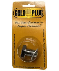 Gold Plug AP-17 is a 5/8" UNC magnetic drain plug with a 17 mm hex head retail packet