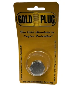 Gold Plug AP-22 is a M22 x 1.5 magnetic drain plug with a 26 mm hex head retail packet