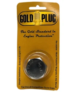 Gold Plug AP-24 is a M24 x 1.5 magnetic drain plug with a 32 mm hex head retail pack