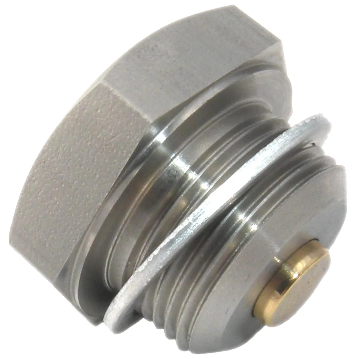 Gold Plug AP-24 is a M24 x 1.5 magnetic drain plug with a 32 mm hex head