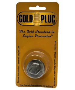 Gold Plug AP-26 is a M26 x 1.5 magnetic drain plug with a 17 mm hex head retail packet