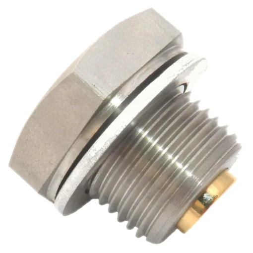 Gold Plug AP-05 is a M18 x 1.5 magnetic drain plug with a 26 mm hex head