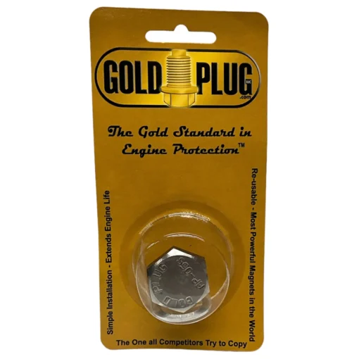 Gold Plug AP-05 is a M18 x 1.5 magnetic drain plug with a 26 mm hex head in retail packet