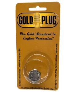 Gold Plug IP-03X is a 3/8 NPT magnetic drain plug with a 19 mm hex head retail packet