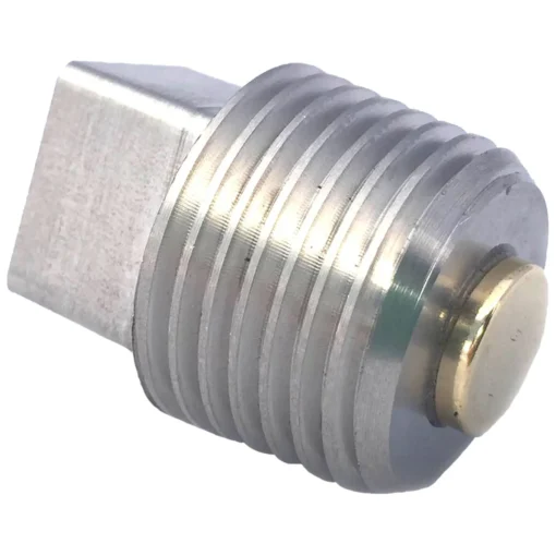 Gold Plug IP-04X is a 1/2 NPT magnetic drain plug with a 9/16″ External Square Head