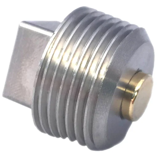 Gold Plug IP-06X is a 3/4 NPT magnetic drain plug with an External Square Head