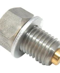 Gold Plug MP-01 is a M12 x 1.5 magnetic drain plug with a 17 mm hex head