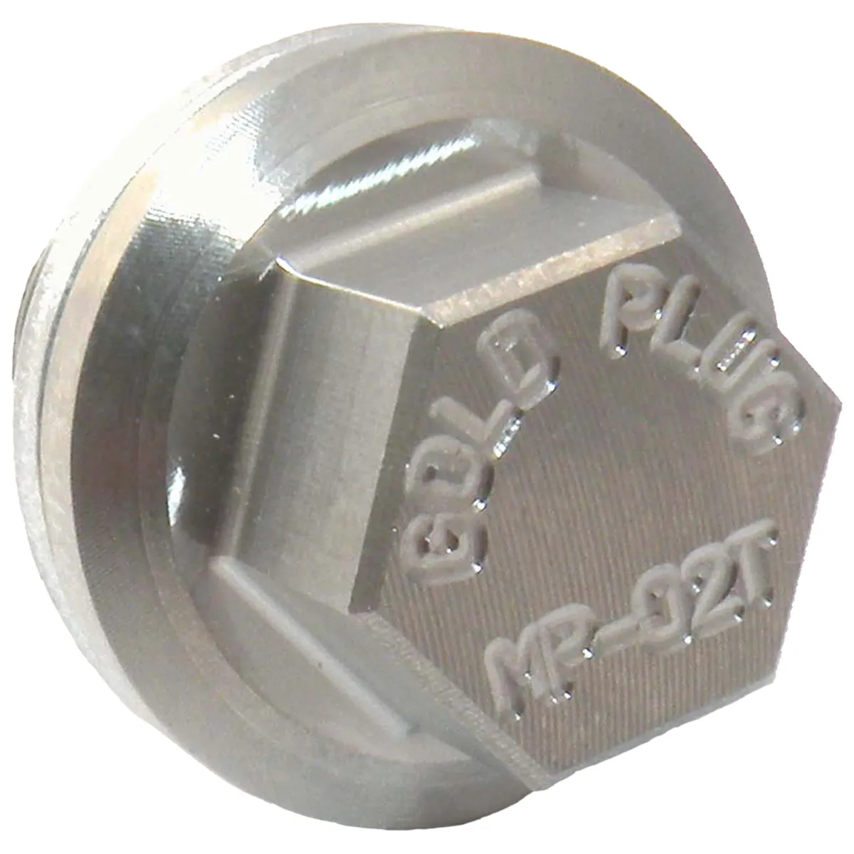 Gold Plug MP-02T is a M14 x 1.5 magnetic drain plug with a 13 mm hex head