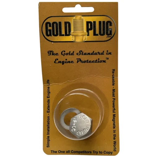 Gold Plug MP-05 is a M14 x 1.25 magnetic drain plug with a 19 mm hex head