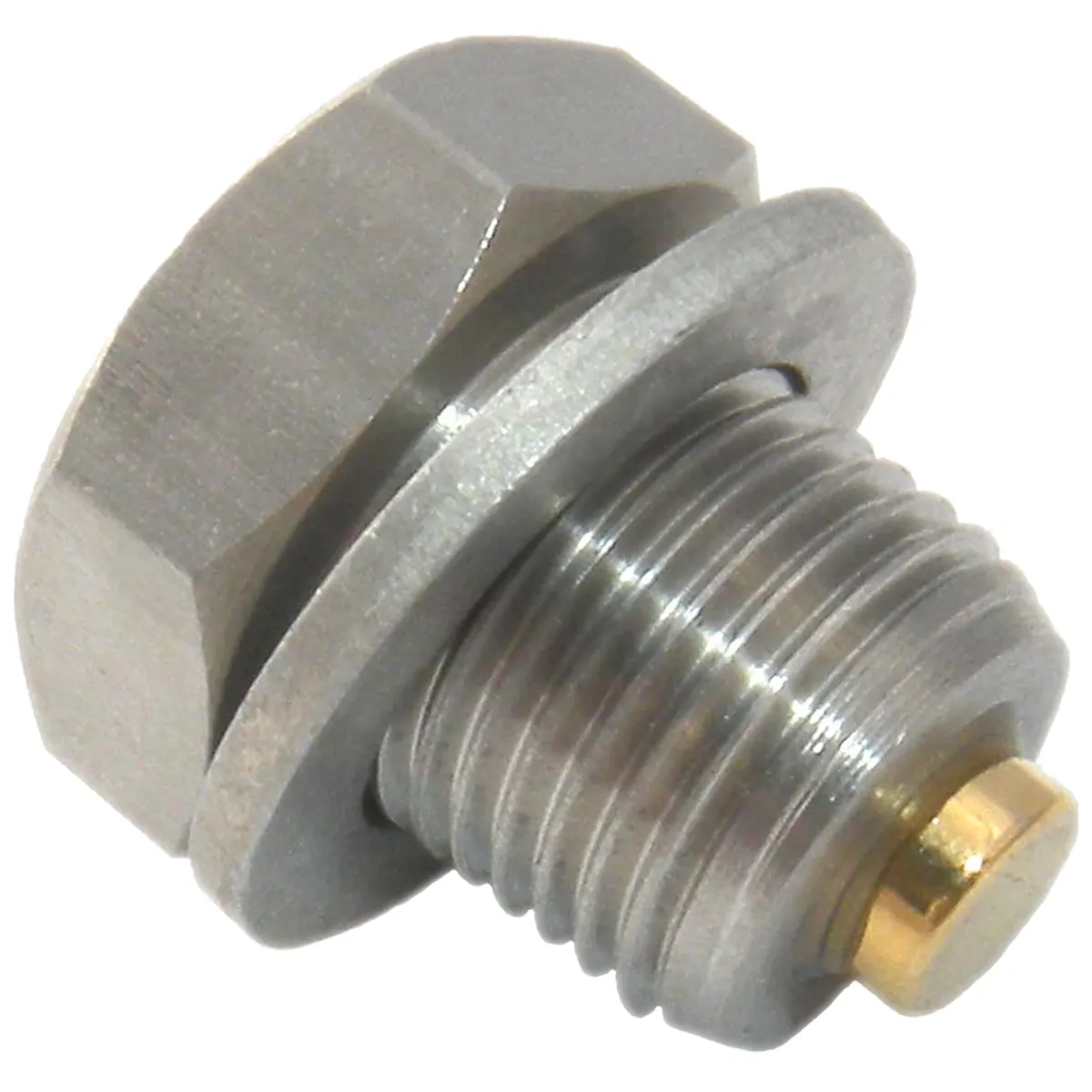 Gold Plug MP-05 is a M14 x 1.25 magnetic drain plug with a 19 mm hex head