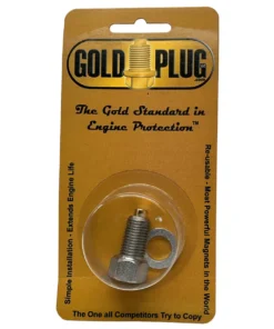 Gold Plug MP-06 is a M12 x 1.25 magnetic drain plug with a 16 mm hex head