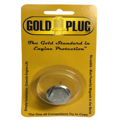 Gold Plug AP-02 is a M14 x 1.5 magnetic drain plug with a 17 mm hex head in retail packet