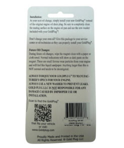 Gold Plug Magnetic Sump Plug ½” x 19 TPI – 88G257 Equivalent – Classic Mini BMC A/B Series - Image 2
